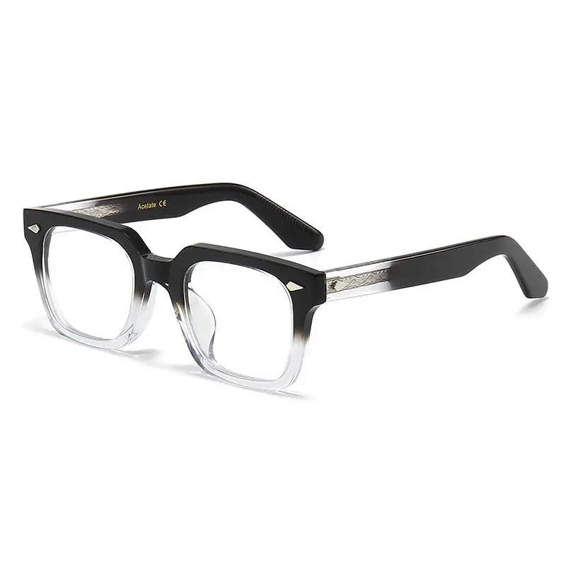 Unisex Browline Full Rim Acetate Prescription Glasses 48140 — view 3 | Rx Spectacle