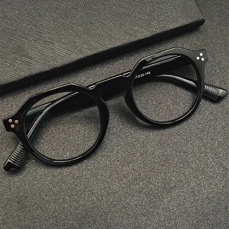 Unisex Round Full Rim Acetate Reading Glasses 3395 — view 1 | Rx Spectacle
