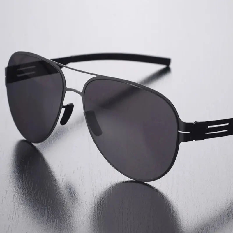 Unisex Oval Full Rim Stainless Steel Prescription Glasses 0132 — view 4 | Rx Spectacle
