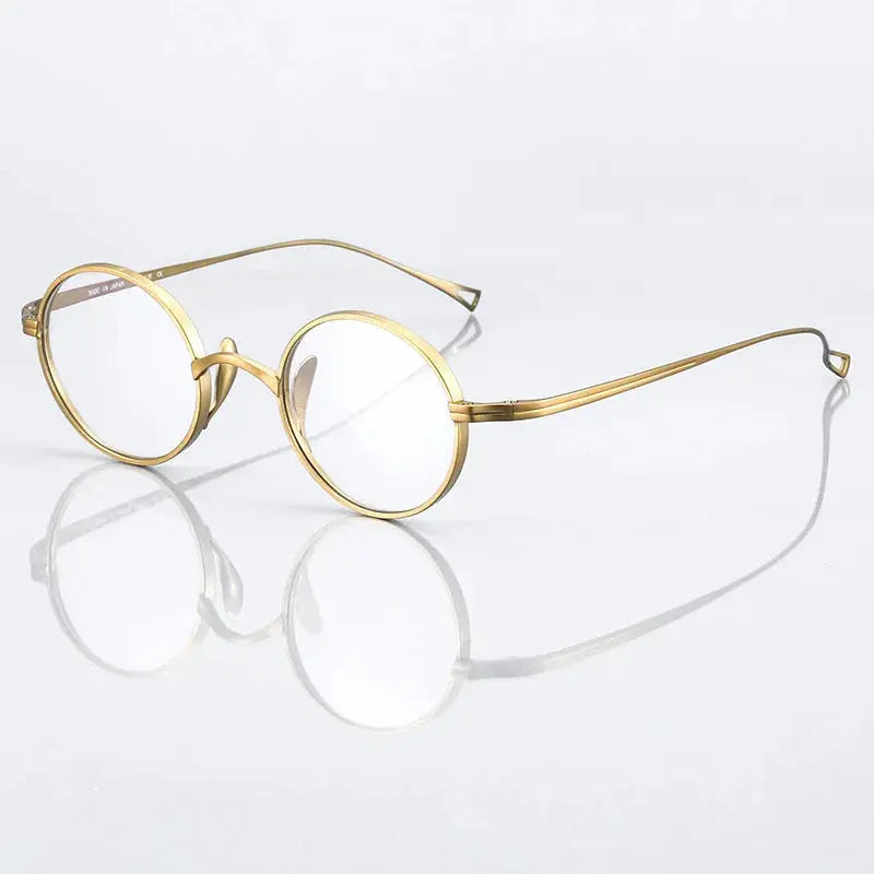 Women's Round Full Rim Titanium Prescription Glasses 844299 — view 3 | Rx Spectacle