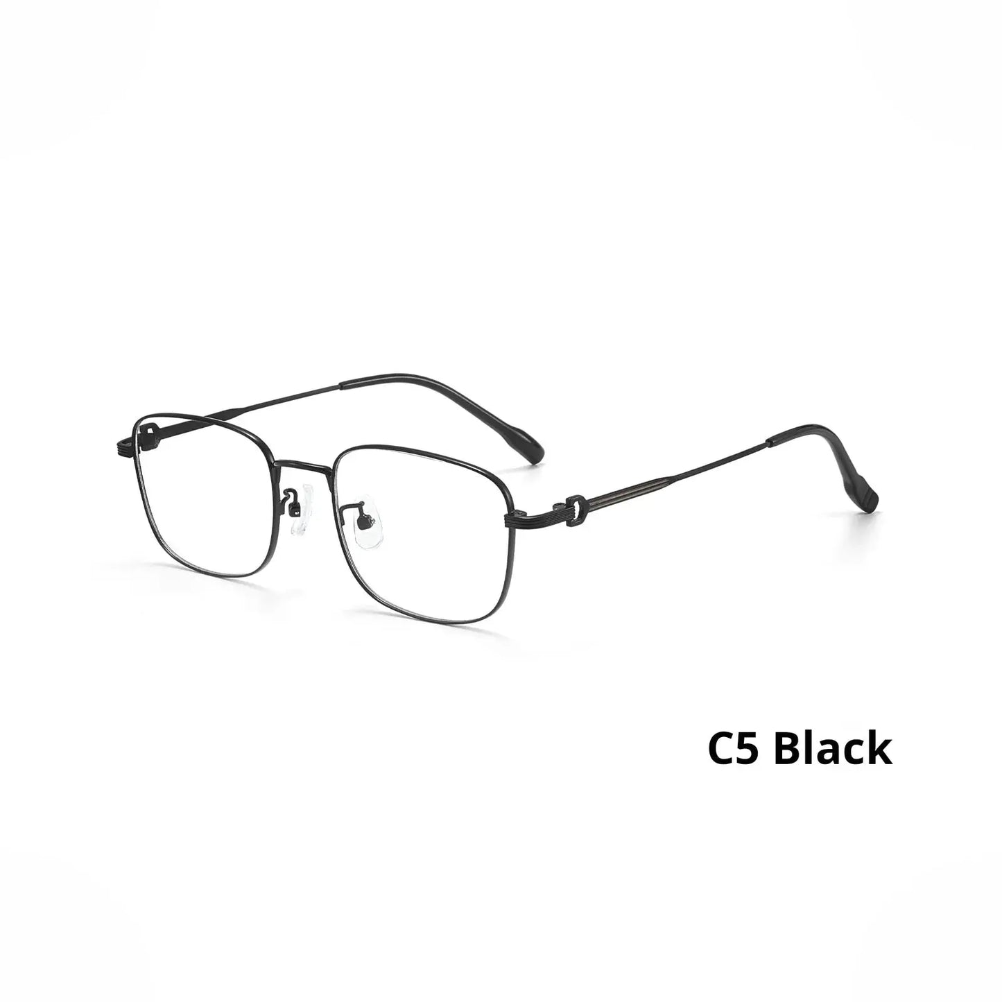Unisex Square Full Rim Alloy Prescription Glasses 758232 — view 4 | Rx Spectacle