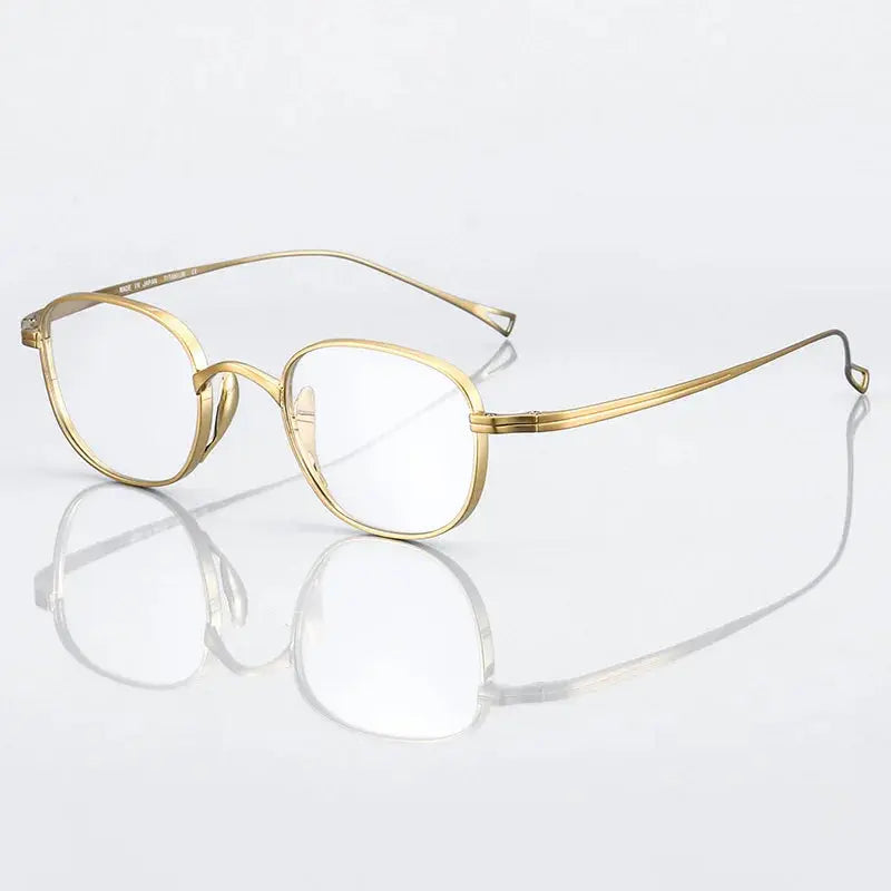 Unisex Round Full Rim Titanium Prescription Glasses 844144 — view 5 | Rx Spectacle