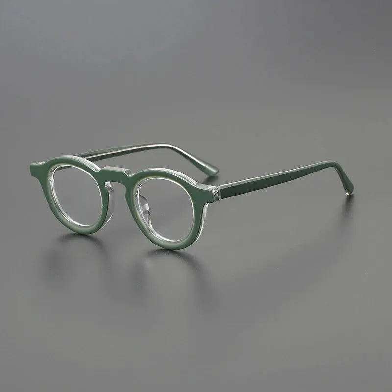 Women's Round Full Rim Acetate Prescription Glasses 23107 — view 4 | Rx Spectacle