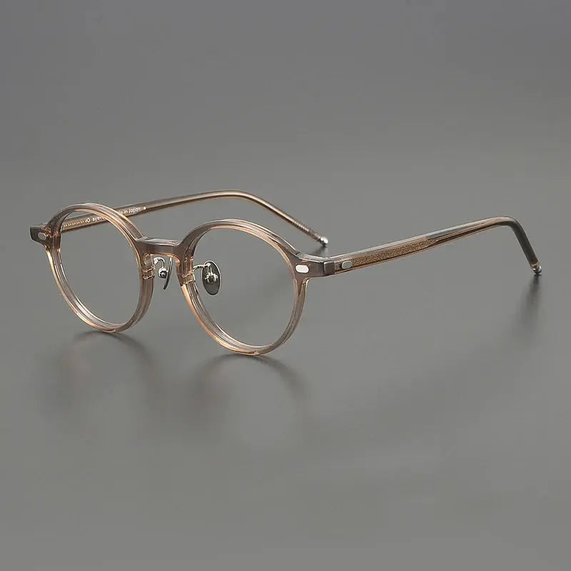 Unisex Round Full Rim Acetate Prescription Glasses 772215 — view 5 | Rx Spectacle