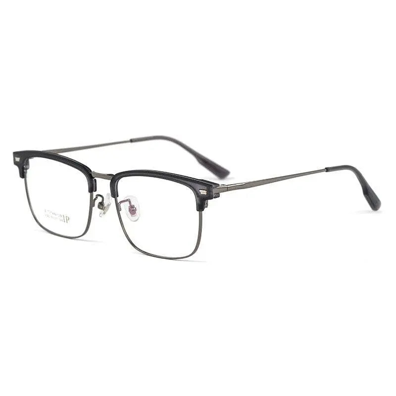 Men's Square Full Rim Titanium Prescription Glasses 2322BJ — view 3 | Rx Spectacle