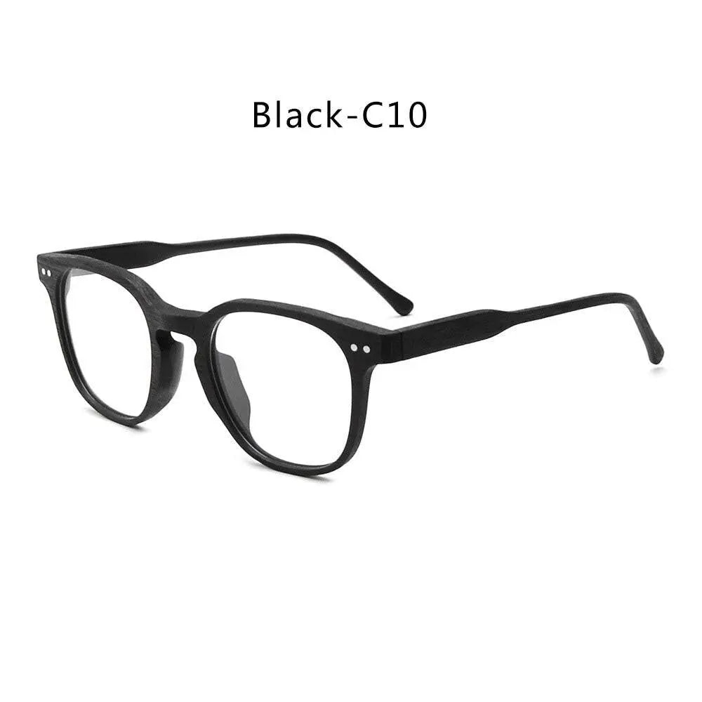 Men's Square Full Rim Wood Prescription Glasses M9205 — view 7 | Rx Spectacle