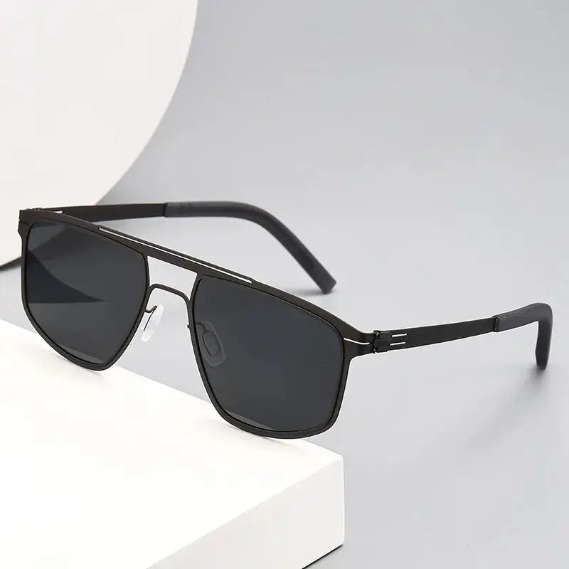 Unisex Oval Full Rim Stainless Steel Prescription Glasses 396108 — view 1 | Rx Spectacle