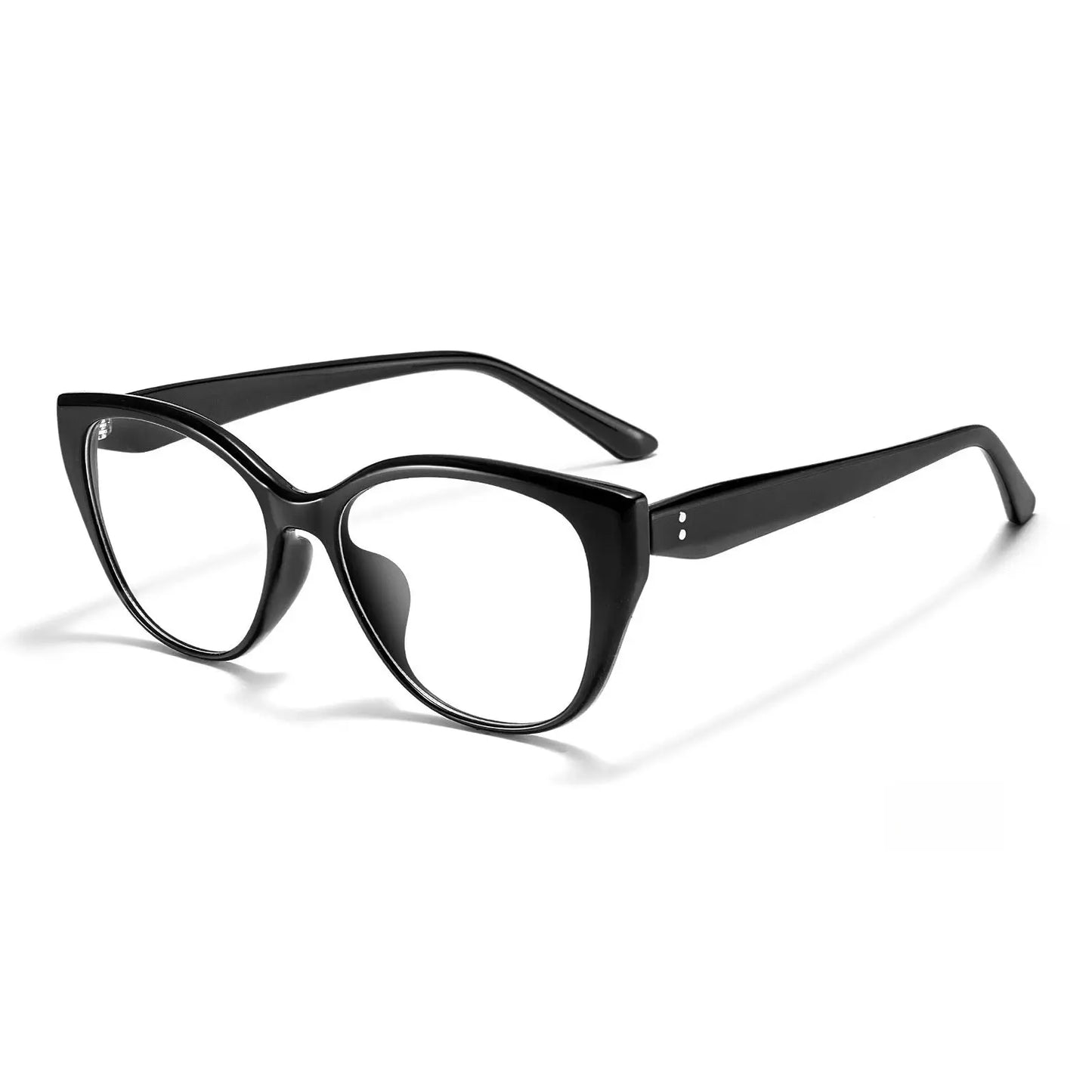 Women's Cat Eye Full Rim Titanium Prescription Glasses 81132 — view 6 | Rx Spectacle