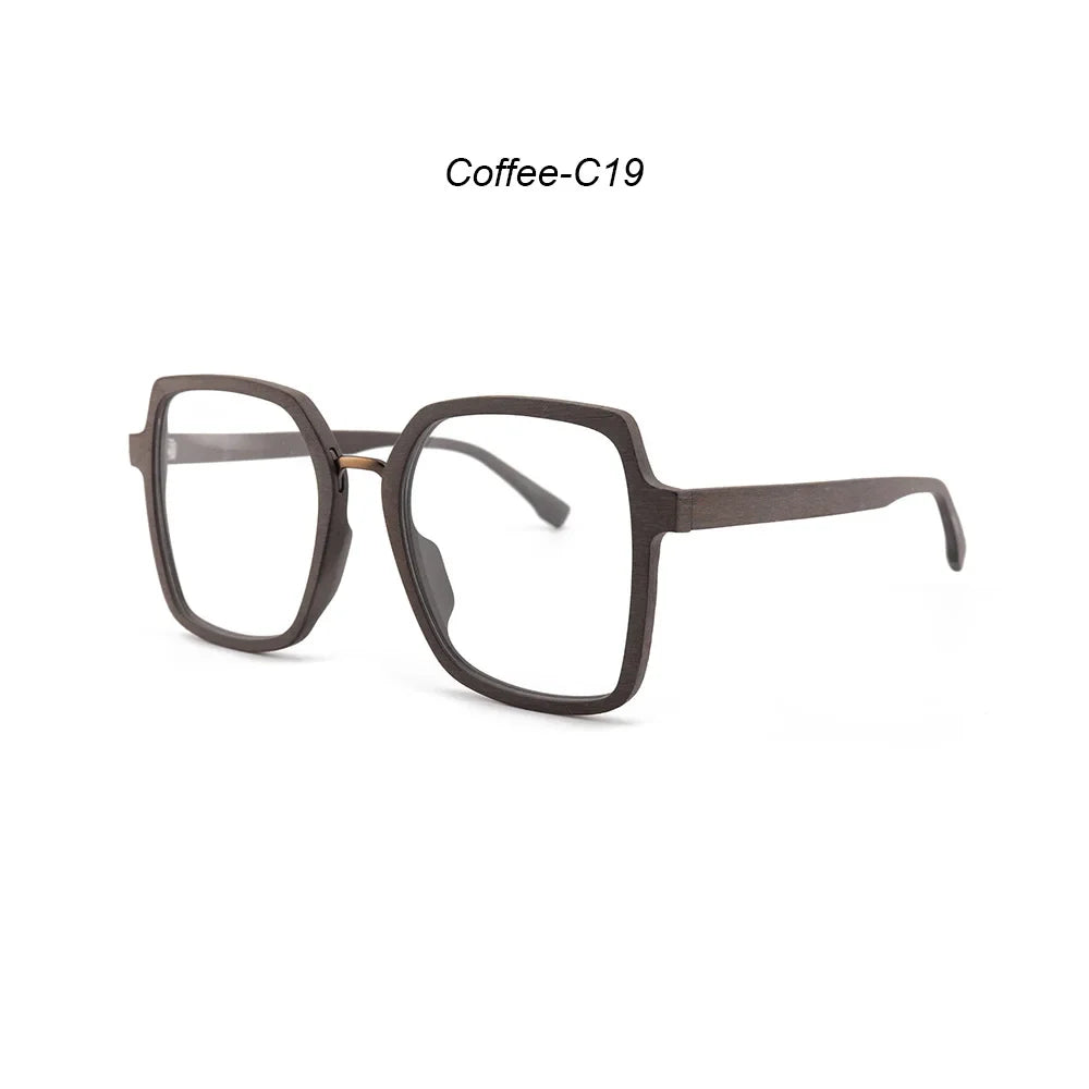 Men's Square Full Rim Titanium Prescription Glasses 610900 — view 5 | Rx Spectacle