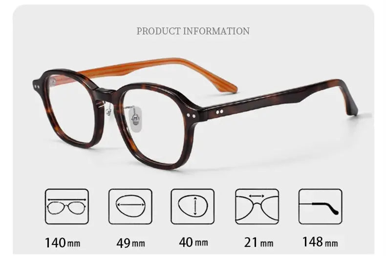Unisex Polygon Full Rim Acetate Prescription Glasses 369804 — view 2 | Rx Spectacle