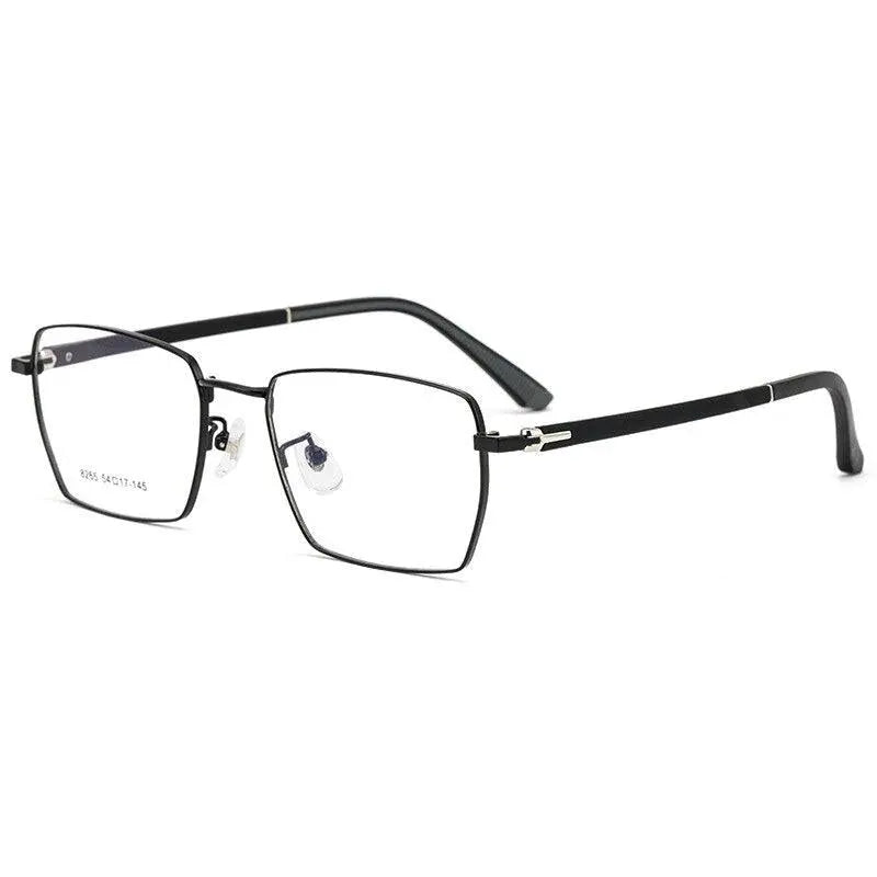 Men's Square Full Rim Alloy Prescription Glasses 8265 — view 9 | Rx Spectacle