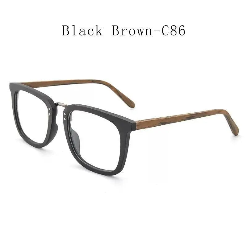 Men's Square Full Rim Alloy Prescription Glasses Ps7055 — view 4 | Rx Spectacle