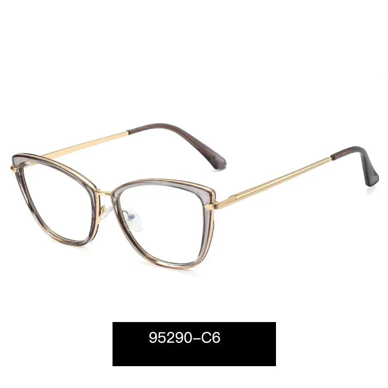 Women's Cat Eye Full Rim TR90 Prescription Glasses 95290 — view 4 | Rx Spectacle