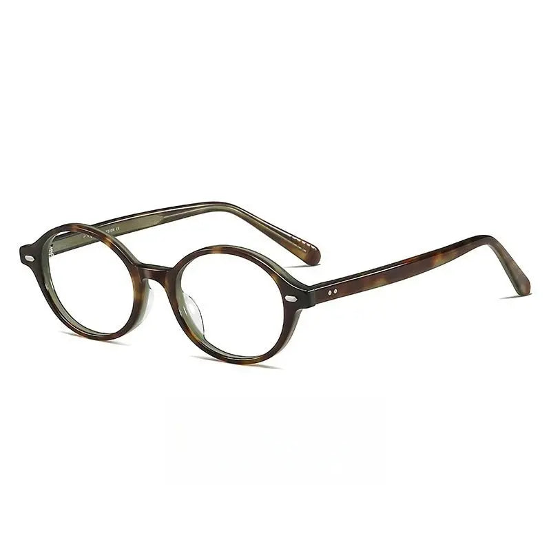 Women's Oval Full Rim Acetate Prescription Glasses 48046 — view 3 | Rx Spectacle
