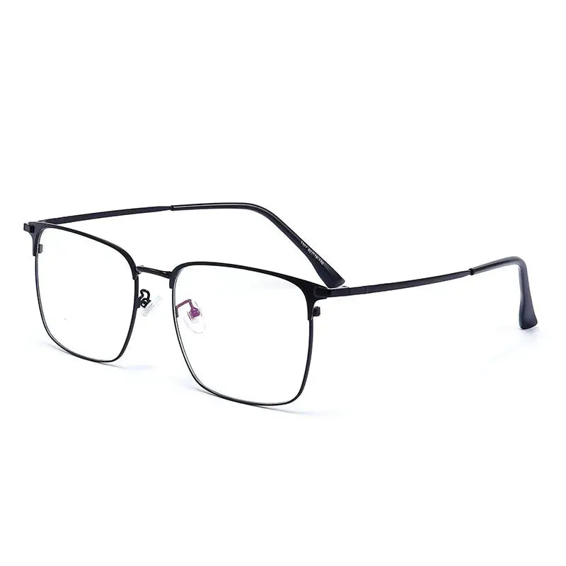Men's Square Full Rim Titanium Prescription Glasses 3301 — view 7 | Rx Spectacle