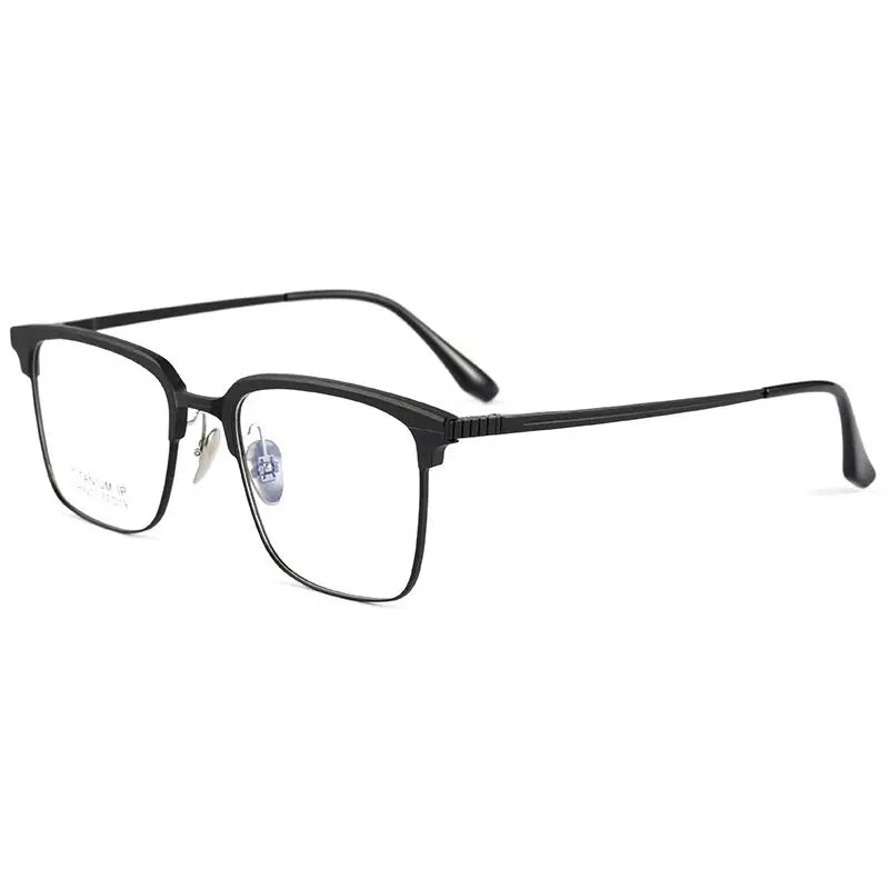Women's Square Full Rim Titanium Prescription Glasses 59201 — view 6 | Rx Spectacle