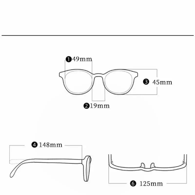 Women's Round Full Rim Titanium Screwless Prescription Glasses 70176 — view 2 | Rx Spectacle
