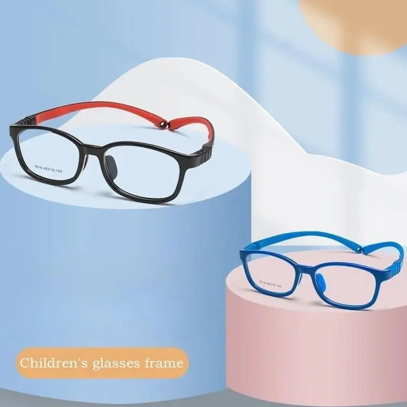 Unisex Square Full Rim TR90 Screwless Prescription Glasses 9018et — view 4 | Rx Spectacle