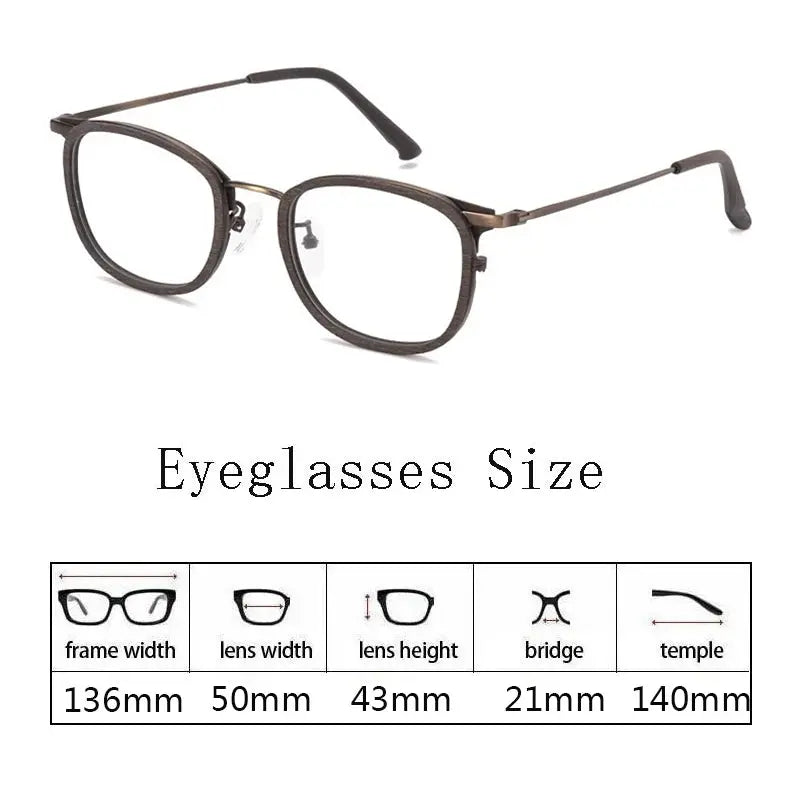 Women's Square Full Rim Titanium Prescription Glasses 98095 — view 2 | Rx Spectacle