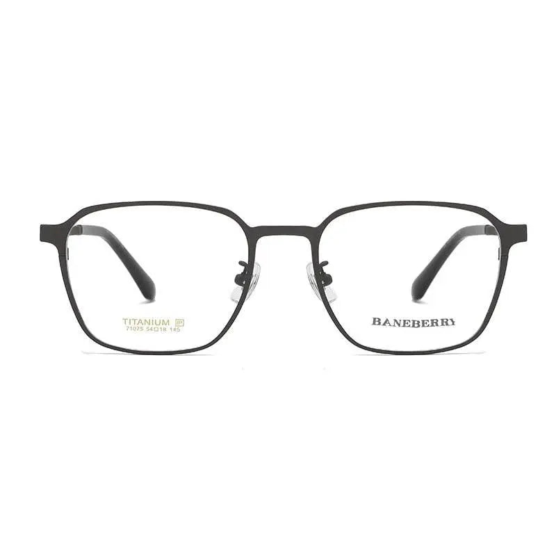 Unisex Square Full Rim Titanium Prescription Glasses 71075 — view 9 | Rx Spectacle