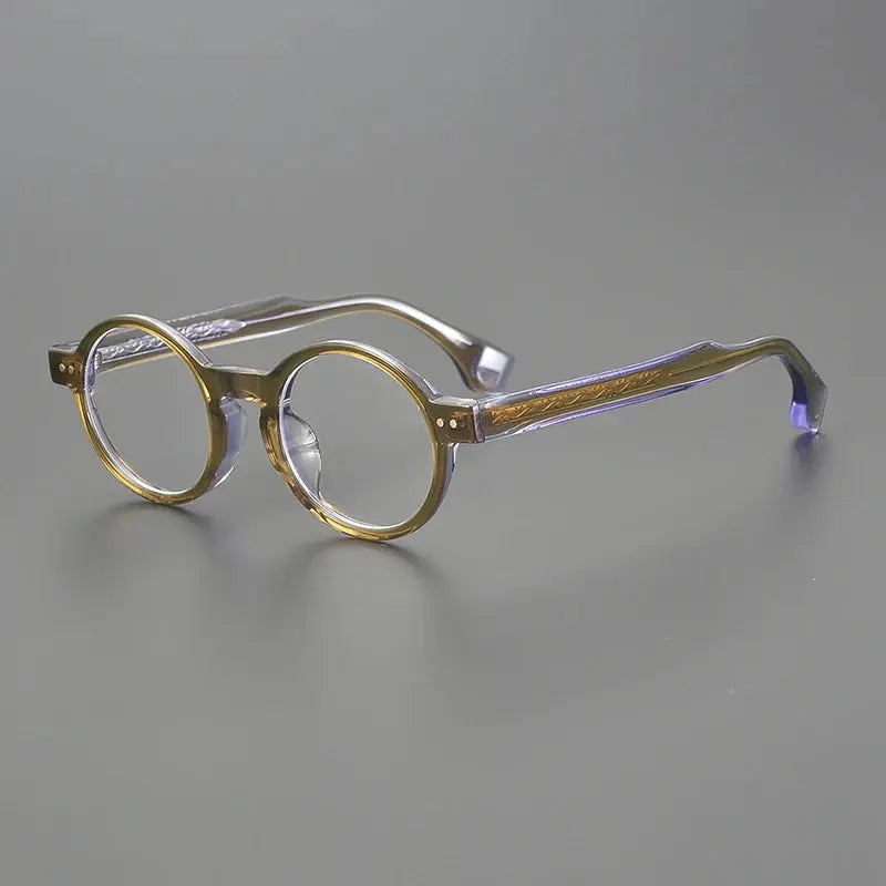 Unisex Round Full Rim Acetate Prescription Glasses 51474 — view 1 | Rx Spectacle