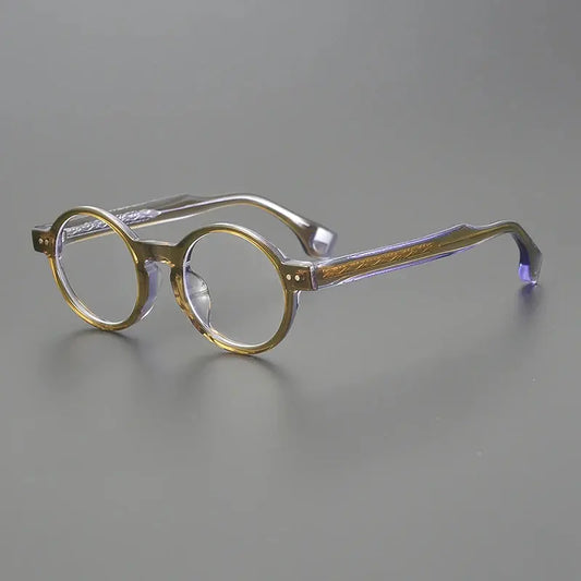 Unisex Round Full Rim Acetate Prescription Glasses 51474 — view 1 | Rx Spectacle