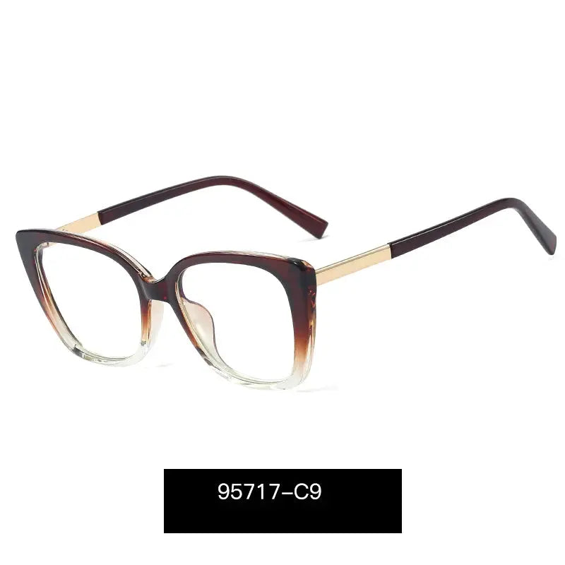 Women's Cat Eye Full Rim TR90 Prescription Glasses 95717 — view 3 | Rx Spectacle