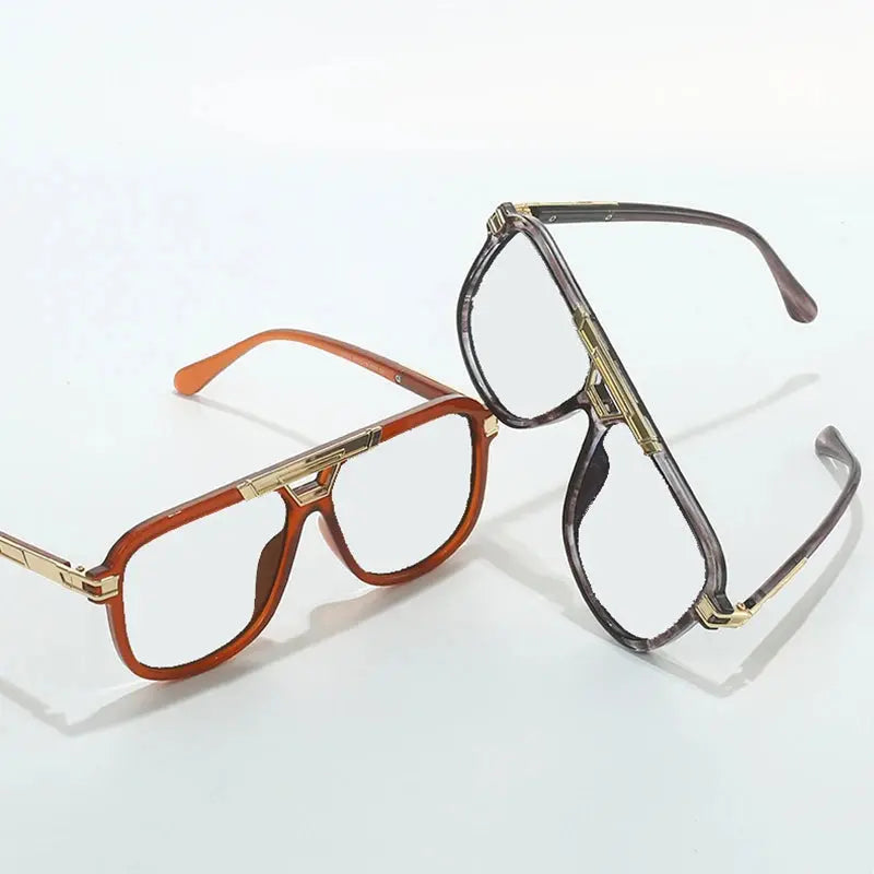 Men's Square Full Rim Double Bridge Prescription Glasses 271400 — view 1 | Rx Spectacle