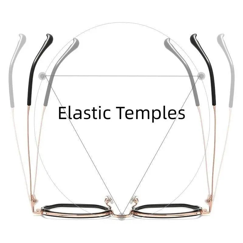Unisex Polygon Full Rim Titanium Prescription Glasses H2230h — view 7 | Rx Spectacle
