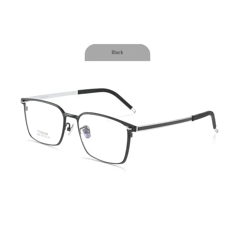 Men's Rectangular Full Rim Titanium Prescription Glasses 105600 — view 3 | Rx Spectacle