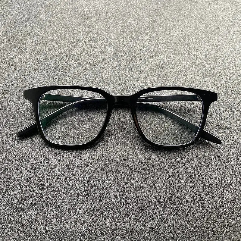 Men's Square Full Rim Acetate Prescription Glasses 9020 — view 6 | Rx Spectacle
