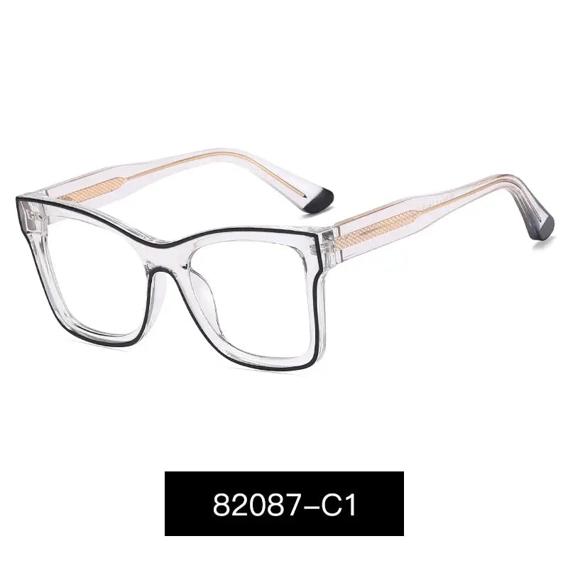 Women's Cat Eye Full Rim TR90 Prescription Glasses 82087 — view 10 | Rx Spectacle