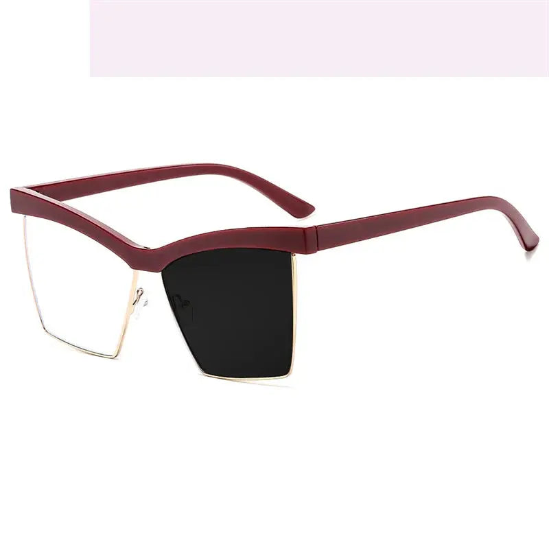 Women's Browline Full Rim Titanium Oversized Reading Glasses 713161 — view 8 | Rx Spectacle