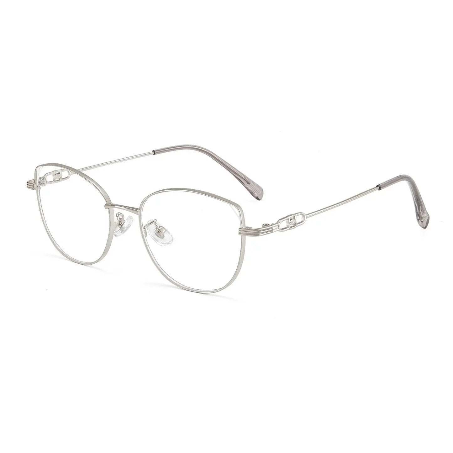 Women's Cat Eye Full Rim Alloy Prescription Glasses 931181 — view 5 | Rx Spectacle