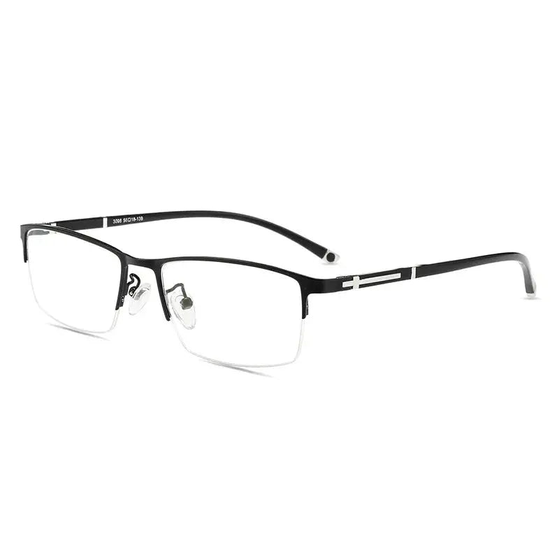 Unisex Square Full Rim Titanium Prescription Glasses 456235 — view 5 | Rx Spectacle