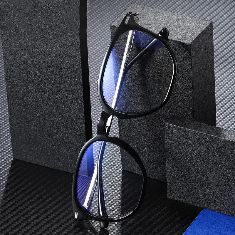 Unisex Square Full Rim Titanium Prescription Glasses 691001 — view 1 | Rx Spectacle