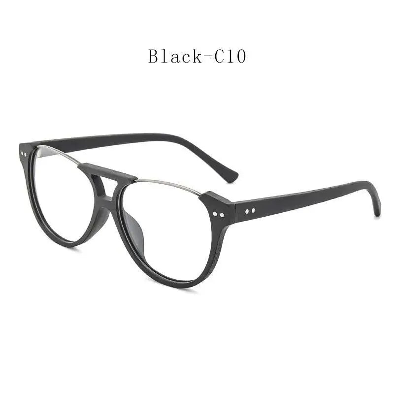 Unisex Square Full Rim Alloy Double Bridge Prescription Glasses Ft5356 — view 3 | Rx Spectacle