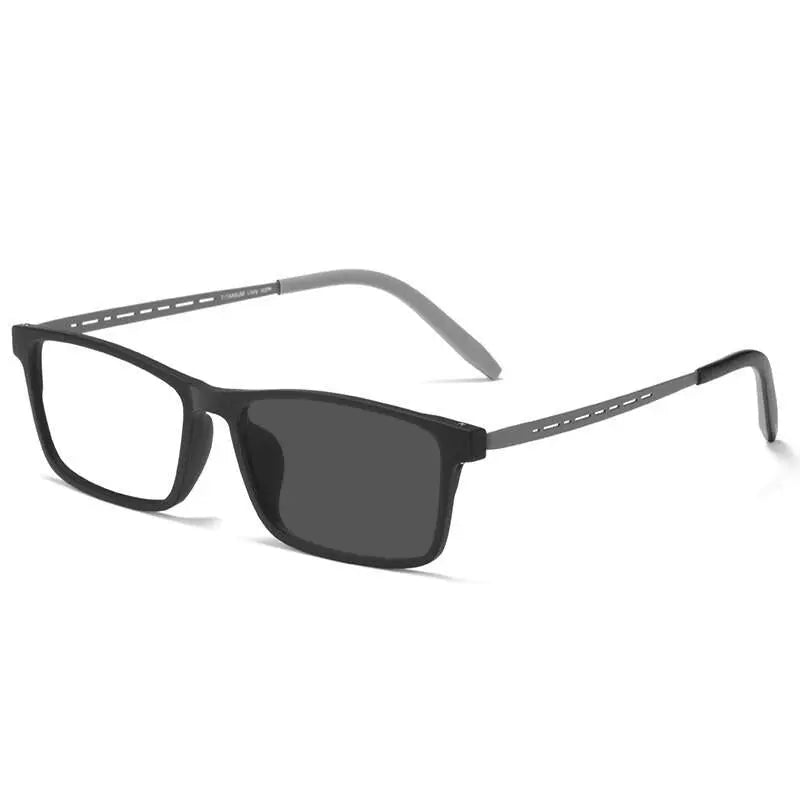 Men's Square Full Rim Titanium Reading Glasses Y8822 — view 2 | Rx Spectacle