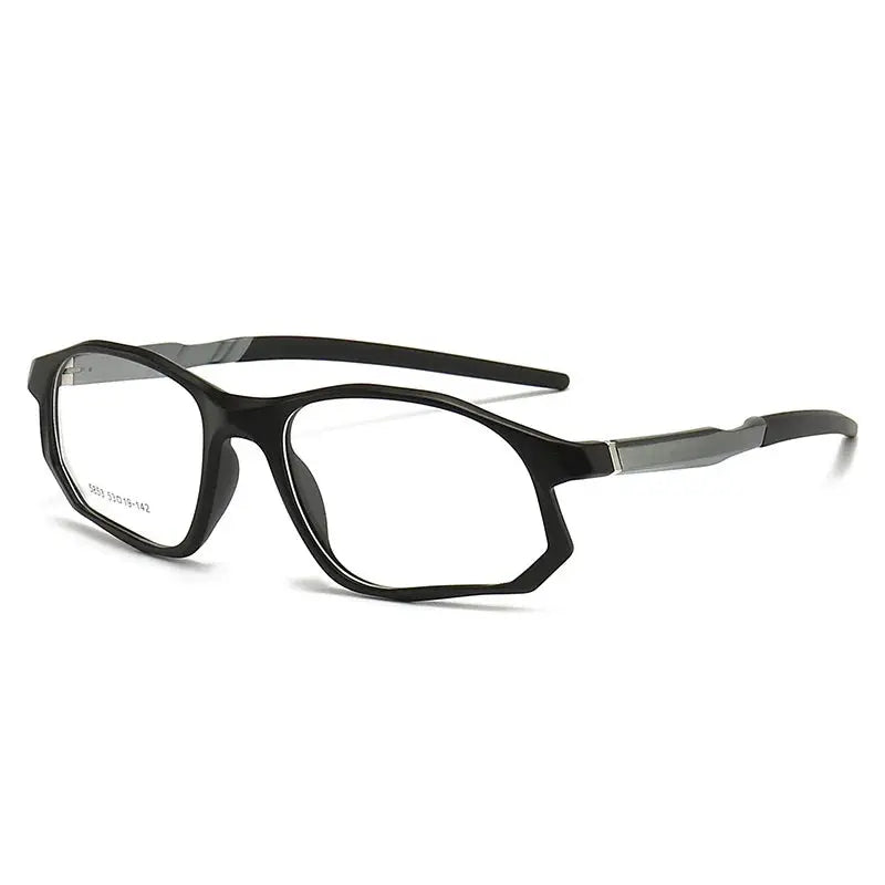 Unisex Square Full Rim TR90 Sports Glasses 5853 — view 10 | Rx Spectacle
