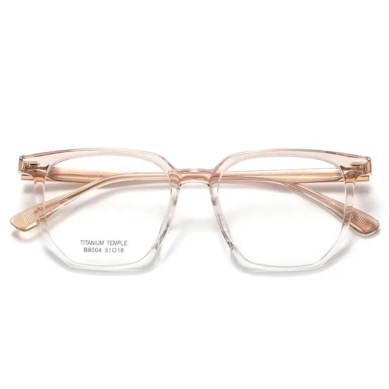 Unisex Square Full Rim Plastic Prescription Glasses 8004 — view 10 | Rx Spectacle