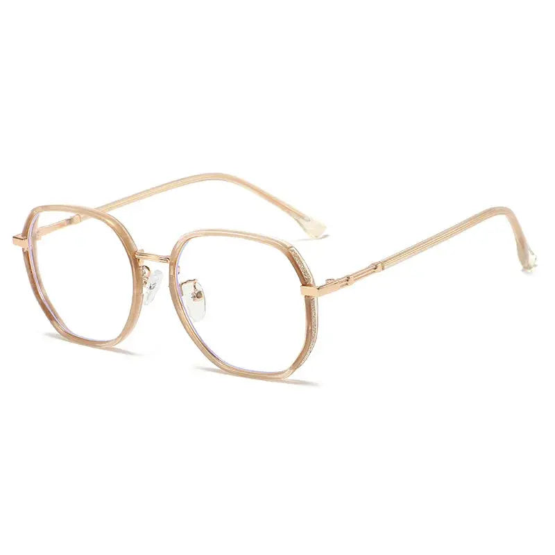 Women's Polygon Full Rim Titanium Prescription Glasses 8880 — view 4 | Rx Spectacle
