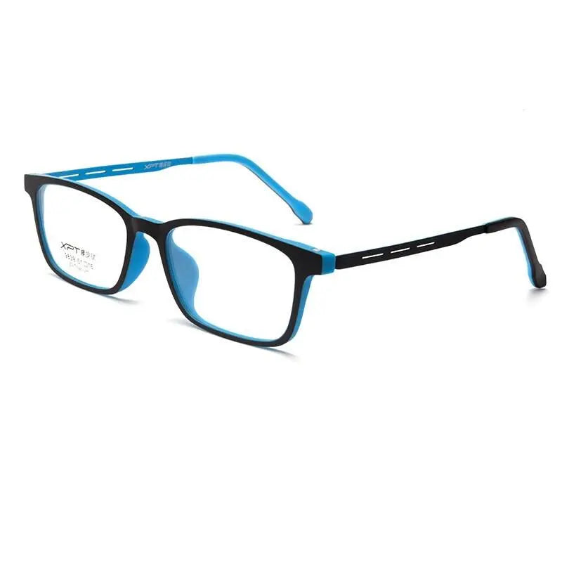 Unisex Square Full Rim Titanium Prescription Glasses 9839XP — view 4 | Rx Spectacle