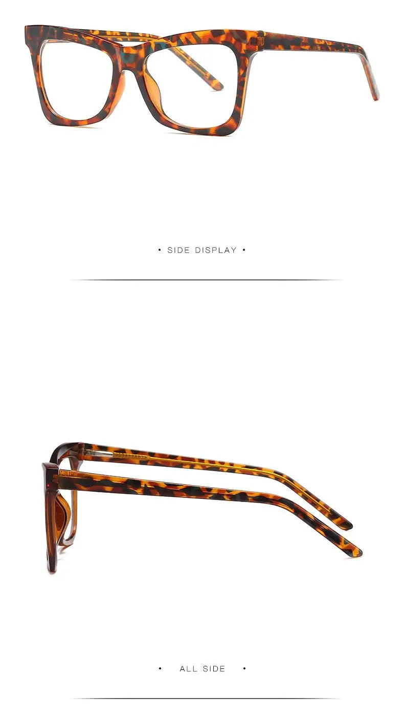 Women's Cat Eye Full Rim Titanium Prescription Glasses 2042 — view 19 | Rx Spectacle