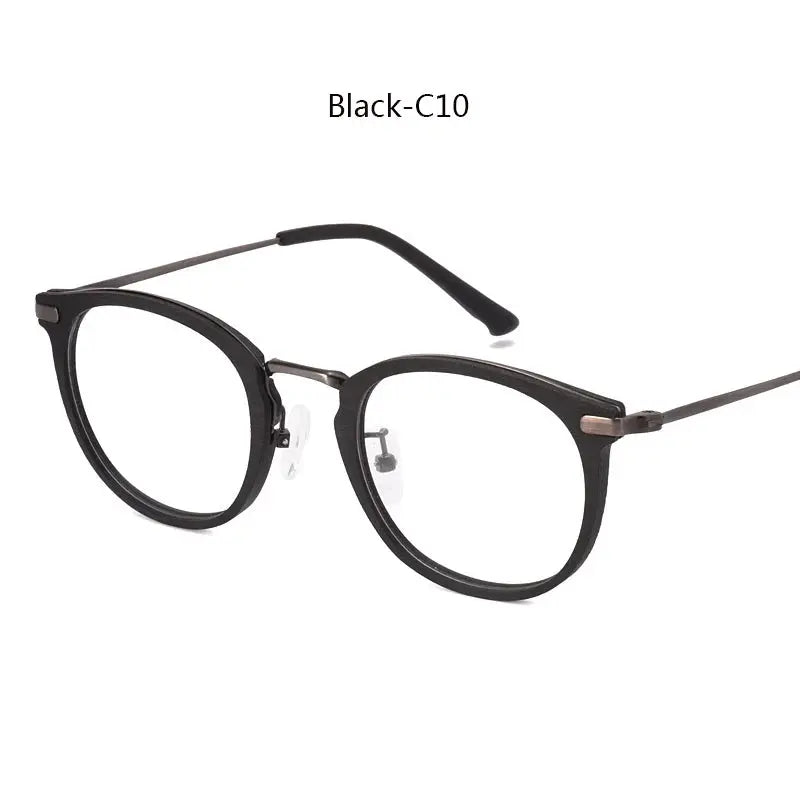 Women's Round Full Rim Titanium Prescription Glasses 98093 — view 3 | Rx Spectacle