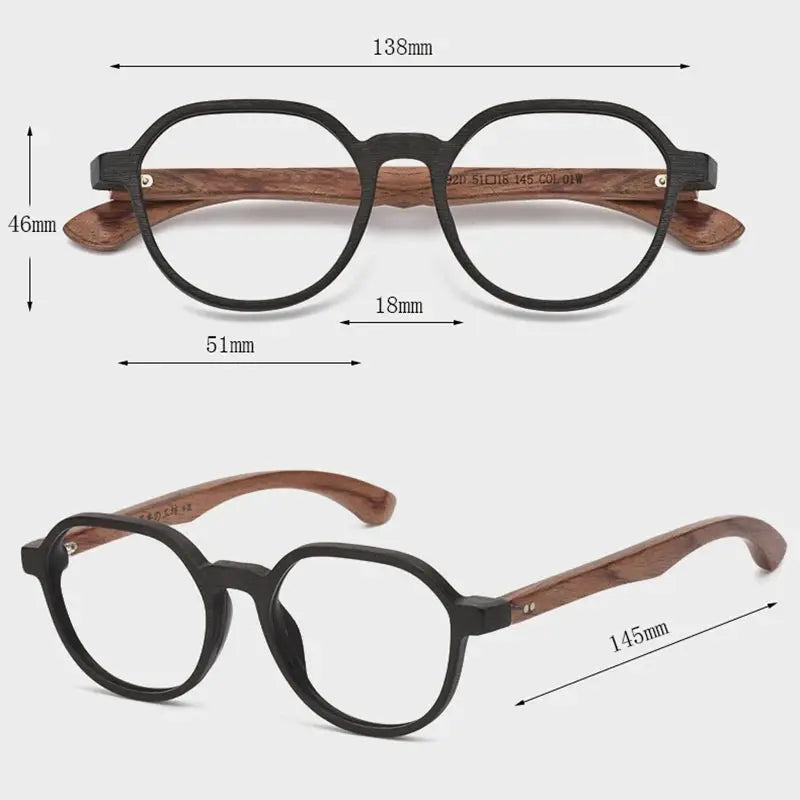 Unisex Square Full Rim Acetate Flat Top Prescription Glasses 7592 — view 2 | Rx Spectacle