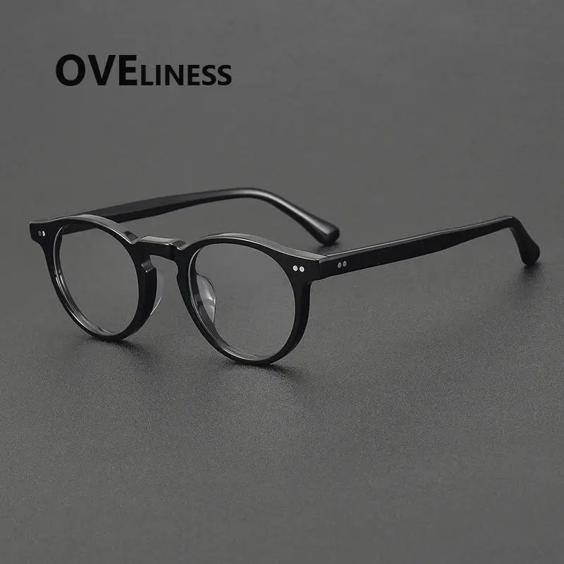 Women's Oval Full Rim Acetate Prescription Glasses 78095 — view 5 | Rx Spectacle
