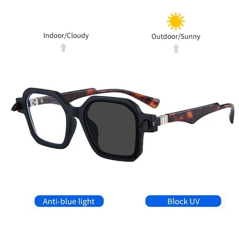 Unisex Square Full Rim Acetate Oversized Reading Glasses 5571 — view 4 | Rx Spectacle