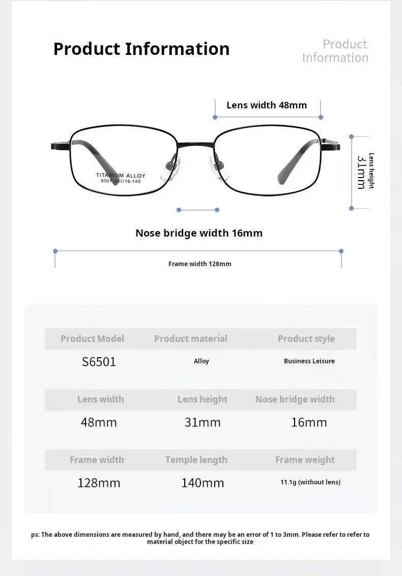 Women's Square Full Rim Alloy Prescription Glasses 36501 — view 2 | Rx Spectacle