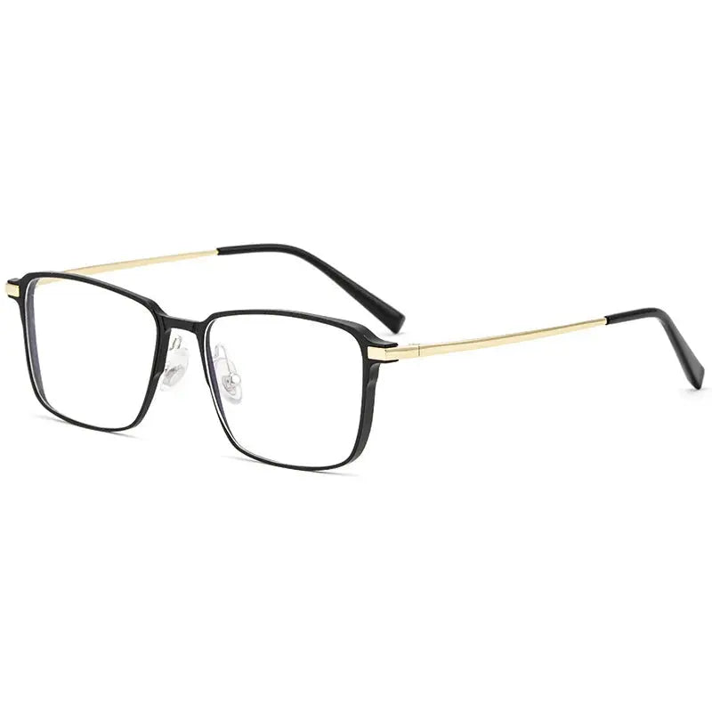 Unisex Square Full Rim Titanium Prescription Glasses 505800 — view 4 | Rx Spectacle