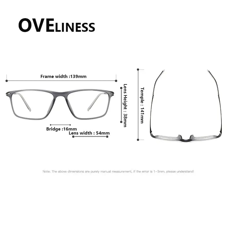 Unisex Square Full Rim Titanium Prescription Glasses 72350 — view 2 | Rx Spectacle